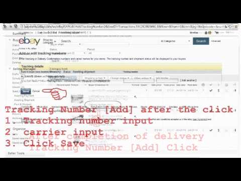 how to tracking number ebay
