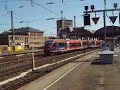 Aachen HBF: Aus- und Einfahrt von Talent- Triebwagen