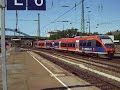 Aachen HBF: Aus- und Einfahrt von Talent- Triebwagen