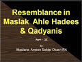 Resembelance in Qadyanis & Maslak ahle hadees 1/2