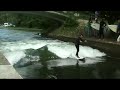 Surfing on the Isarkanal, Thalkirchen, Munich Surfing on the Isarkanal, Thalkirchen, Munich