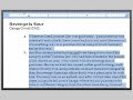Numbering Paragraphs in MS Word