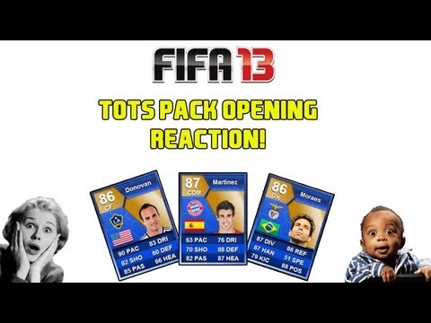 FIFA 13 - TOTS Pack Opening Reaction