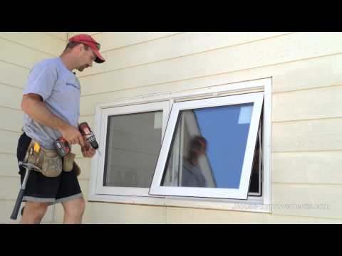 how to fasten replacement window