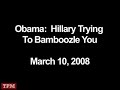 Obama:  Hillary Trying To Bamboozle You With VP Talk
