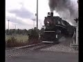 Steam / Diesel Locomotive Passing on Alabama Railway