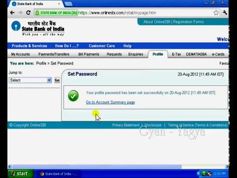 how to login in state bank of india