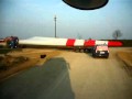 Transport wielkogabarytowy elementów wiatraka - Schwertransport - Suwałki 1/2