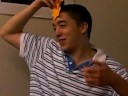 Visiting Andrea, her floormate stuck star stickie notes on his head. Megan said he looked like a quial haha Funniest shit ever!