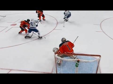 Video: Kris Russell scores slapper on his own net, Oilers lose