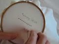 Embroidery Instructions
