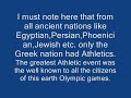 Greek culture: Athletics Then and Now