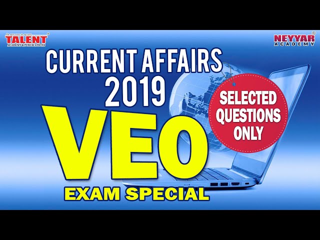 VEO EXAM Special CURRENT AFFAIRS