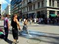Budapest - Boys Breakdancing on Vaci Street, Breakdancing a Váci utca Budapest Magyarország