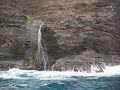 Na Pali Coast Boat Tour off Kauai - Waterfall Na Pali Coast Boat Tour off Kauai - Waterfall