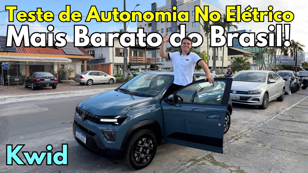 Teste de Autonomia do Carro Elétrico + Acessível do Brasil: Viagem de Kwid Elétricos de R$ 99 Mil