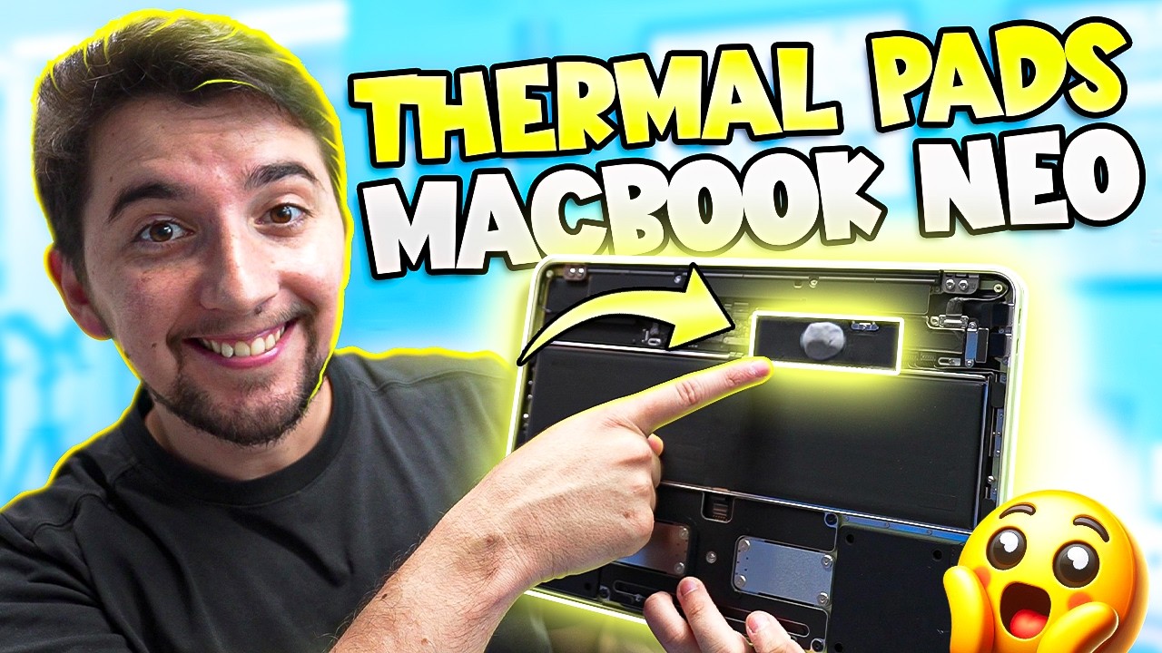 Coloquei thermalpad no MacBook NEO e ele passou o MacBook Air M1 (COMO FAZER)