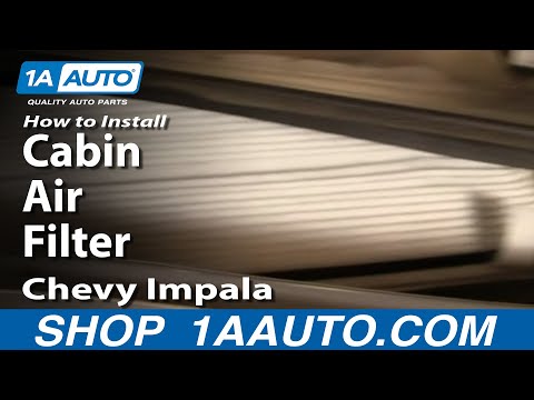 How to Install Repair Replace Cabin Air Filter Chevy Impala 00-05 1AAuto.com