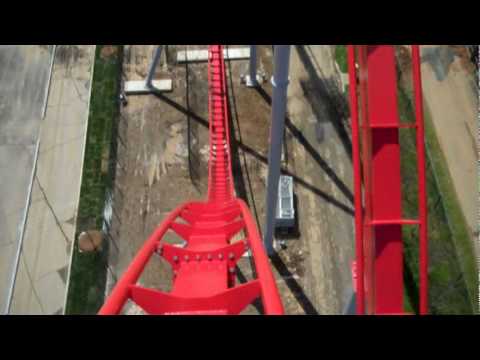 Intimidator - A high quality front seat POV of the new rollercoaster Intimidator at Carowinds theme park in Charlotte, South Carolina. This B&M hyper is 233 feet tall, boa...