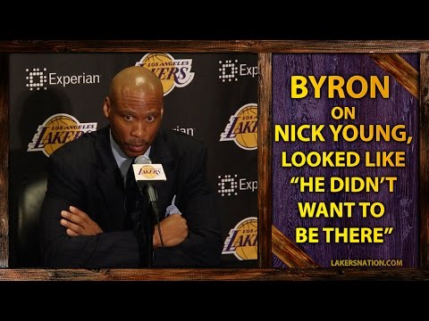 Video: Byron Scott Benches Nick Young, Looked Like