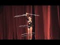 Alexandra Hula-hoop act in Hard Rock cafe
