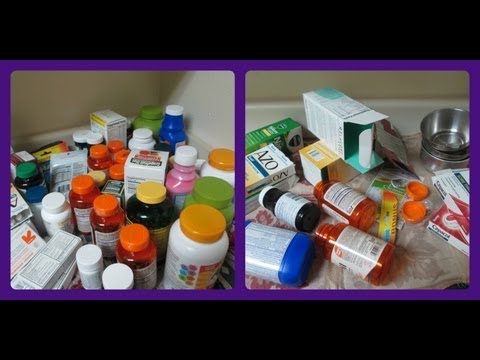 how to organize vitamins