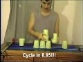 Cup and Dice Stacking in the course of one day