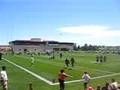 Denver Broncos WR Brandon Marshall nearly takes out a fan