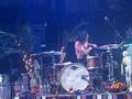 Ronnie Vannucci Changing into his new t-shirt at RAH