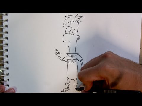 how to draw ferb