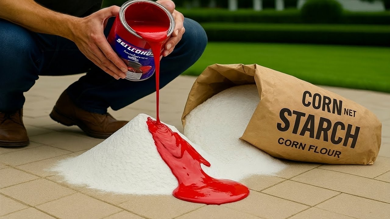 Crazy invention of a 60-year-old plumber! Mix car paint with cornstarch and watch the magic happen