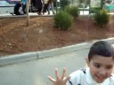enzo getting out from a bus with tita lucy in belmont