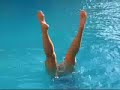 Underwater handstand