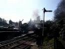 Steam Trains UK (Repulse) leaving Haverthwaite Station