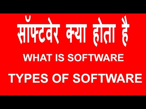 What is Software And Types Of Computer Software - Hindi tutorials