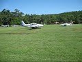 Piper Aztec taking off at Gaston's