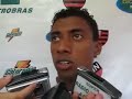 FlamenGol.com - Entrevista coletiva do Kléberson parte 1
