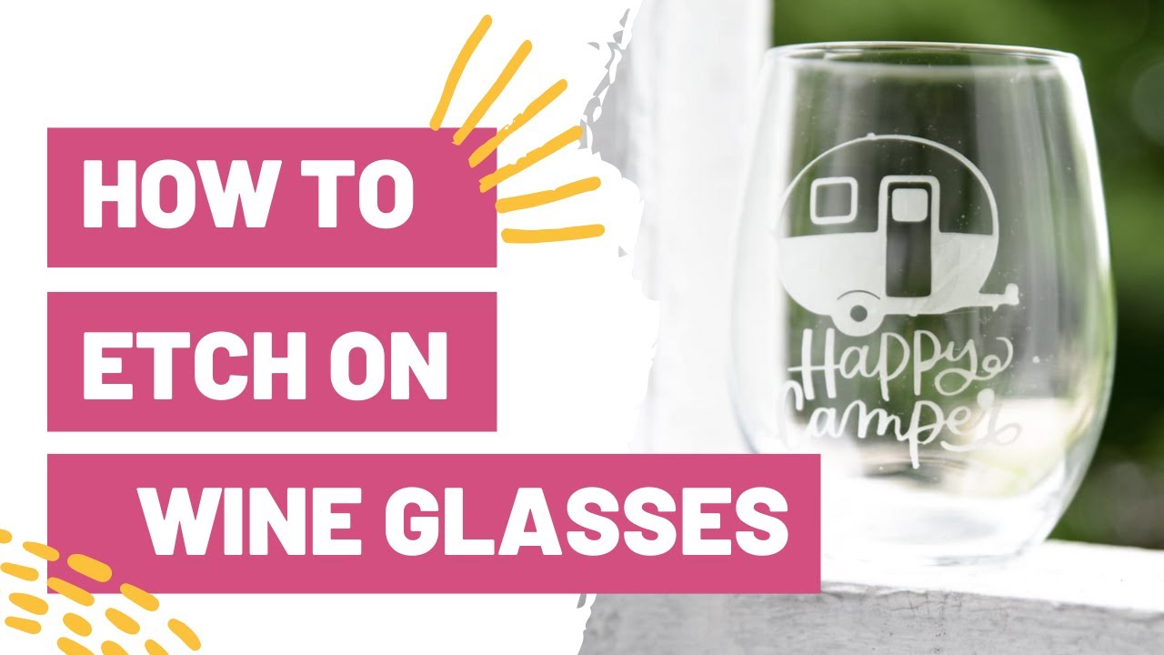 How To Etch on Wine Glasses DIY Cricut Wine Glasses! Makers Gonna Learn