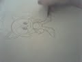 How to draw baby Sonic (cocky Sonic)