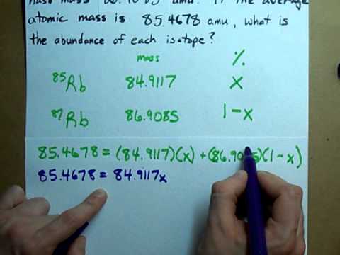 how to determine abundance of isotopes