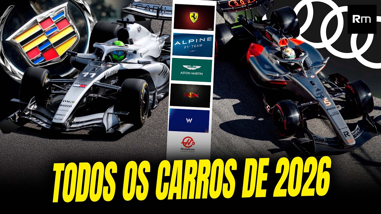 TODOS OS 11 CARROS DA F1 2026 #f1