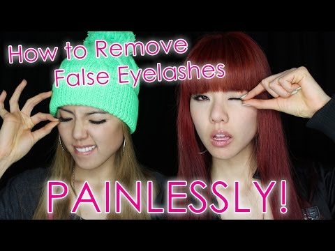 how to remove false eyelashes