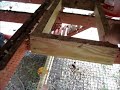 www.survivalistboards.com Part 4 of our chicken coop project. In this video we look at the perch and the ramp. The chickens seem to like the perch being flat, as compared to being at an angle. Putting the perch flat also provides more room for the chickens.