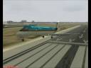 FS2004 KLM exel E145 pousando Schipol Amsterdam