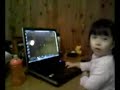 3 Year Old Gamer Plays On-Line