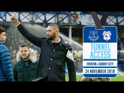 Video: TONY BELLEW THANKS GOODISON PARK | TUNNEL ACCESS: EVERTON V CARDIFF CITY