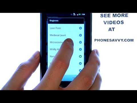 how to set ringtone on motorola electrify m