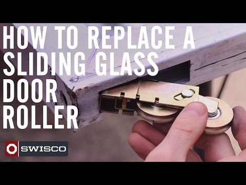 how to repair sliding glass door