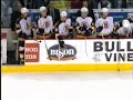 Andrew Ference fights Jochen Hecht