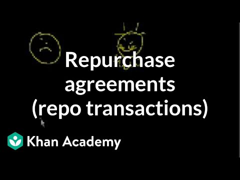 Repurchase Agreements Repo Transactions Video Khan Academy